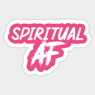 Spiritual AF – White Sticker